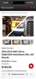 Diode Dynamics GMC headlight DRL upgrade