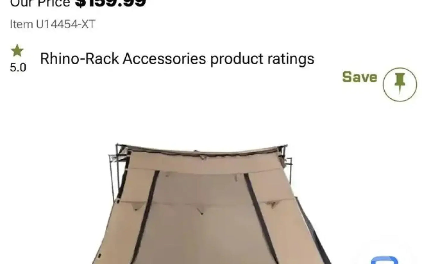 Rhino-Rack Batwing compact awning & room — used camp awnings for sale (photo 2) — photo 2