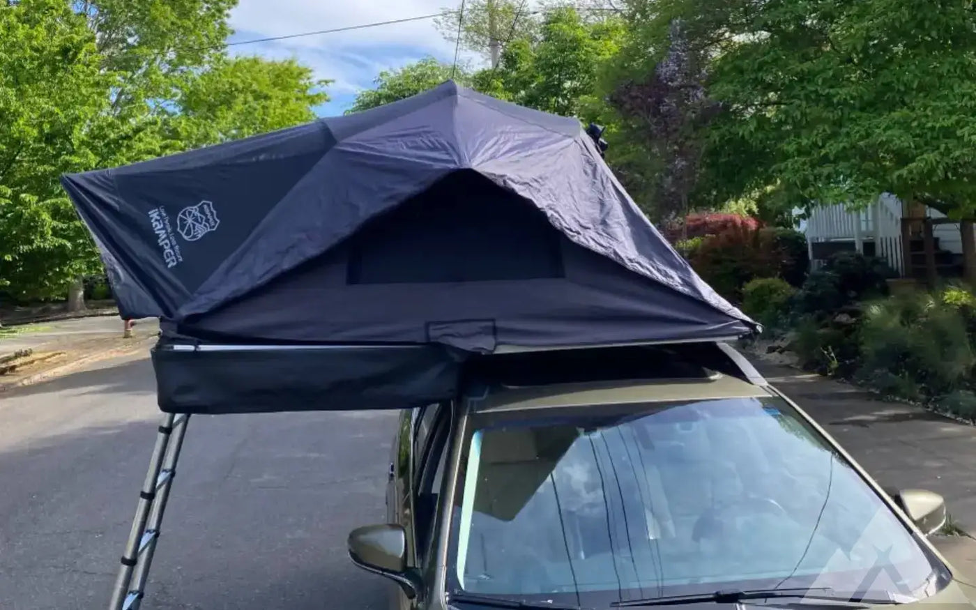 Rooftop tent with crossbars on top - iKamper X-Cov — used rooftop tents for sale (photo 2) — photo 2