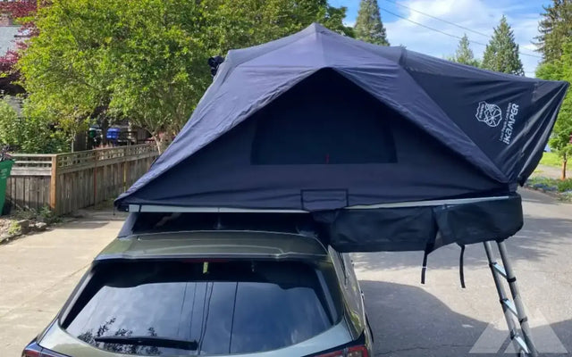 Rooftop tent with crossbars on top - iKamper X-Cov — photo 3