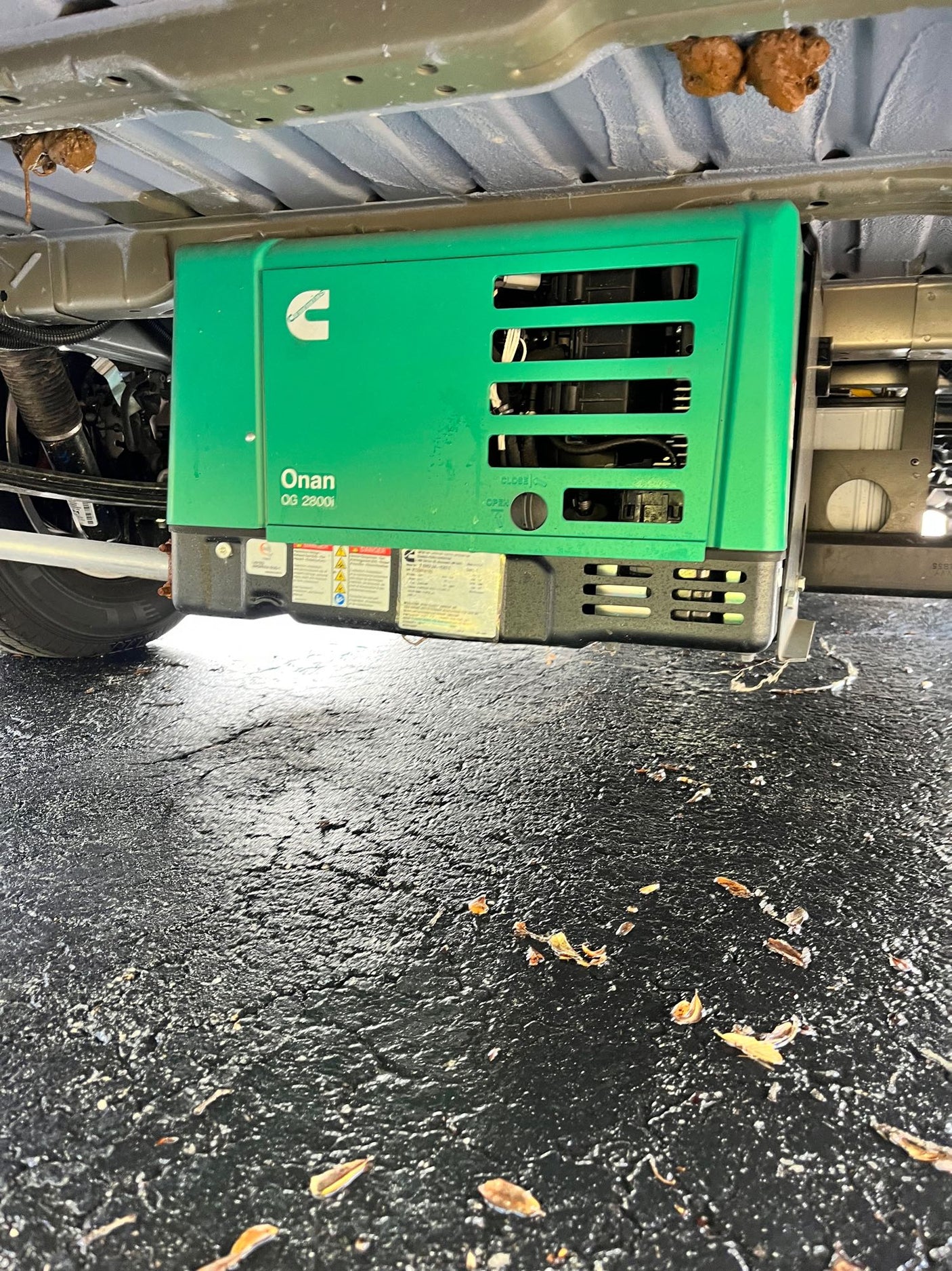 and driver's cabin layout for road trips.|Underside view of an RV rental