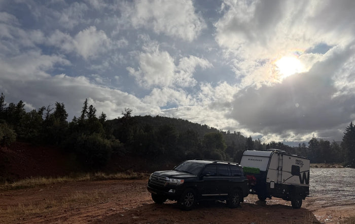 an off-road travel trailer