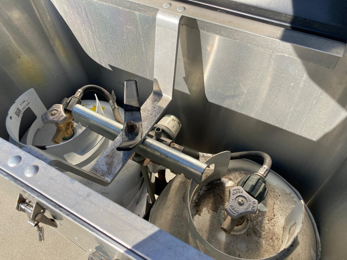 pods & "More Coffee Please" sign. Ideal for trips!|This gleaming Airstream Sport travel trailer — photo 6