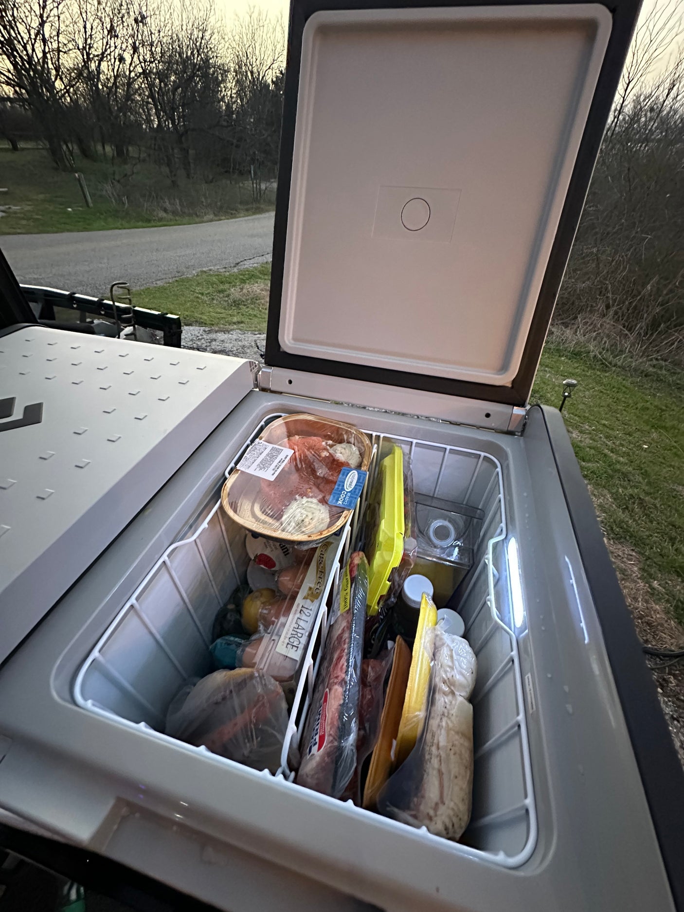 perfect for camping meals.|Outdoor slide-out kitchen on an RV rental