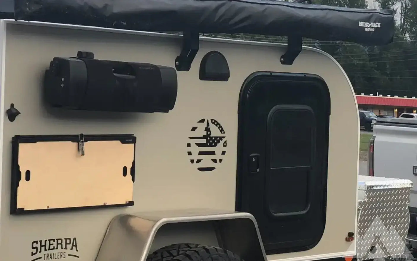 Sherpa Bigfoot - Tent, Bed, Solar, Awning + Fridge — used overland trailer for sale in Port Saint Lucie, FL (photo 2)