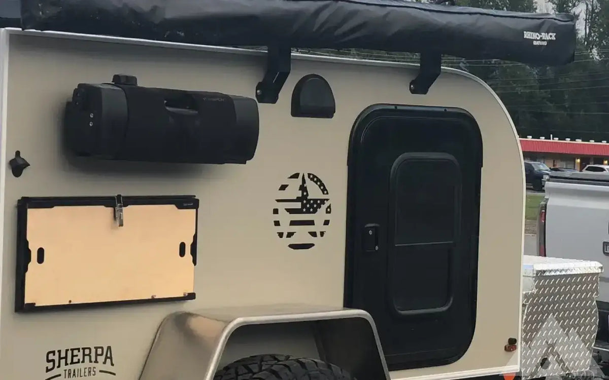 Sherpa Bigfoot - Tent, Bed, Solar, Awning + Fridge — used overland trailer for sale in Port Saint Lucie, FL (photo 2) — photo 2