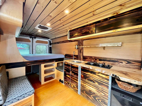 Handcrafted 2017 Ram High Roof Camper Build overland rental
