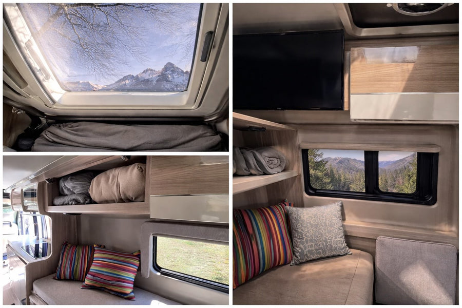 a white Thor Sequence camper van