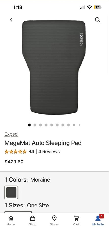 Exped MegaMat Auto Sleeping Pad in Angels Camp, CA (photo 1) — photo 1
