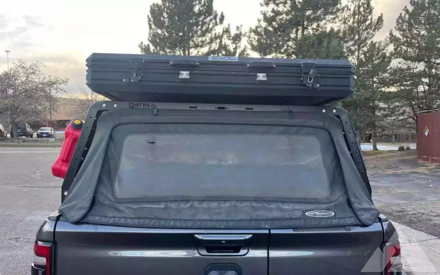 Softopper Canopy/DatinFab Rack w/ CVT Rooftop Tent — used rooftop tents for sale (photo 3) — photo 3