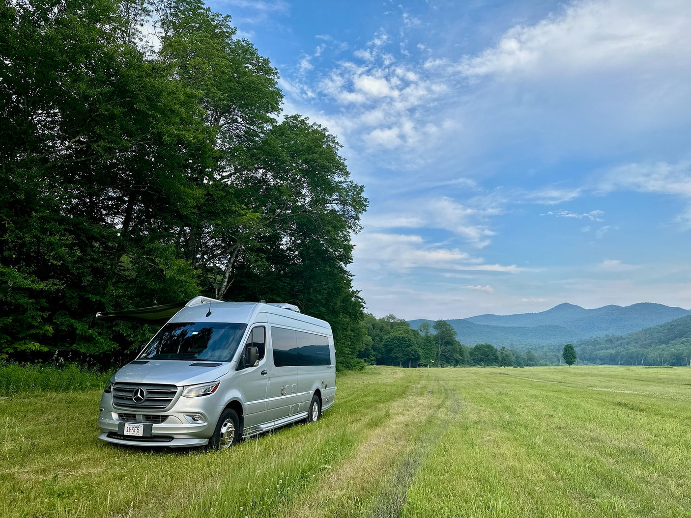 ready for sunny adventures.|RV rental digital control panel: detailed view of power