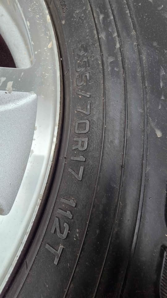 2017 Chevrolet silverado 1500 stock 17's on lightly used Falken Wildpeak H/T 255/70R17 Tire in Casa Grande, AZ (photo 2) — photo 2