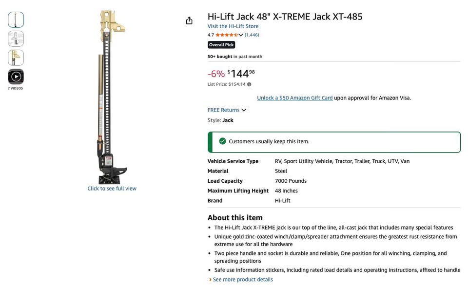Hi-Lift Jack 48" Off Rad in Boise, ID (photo 4) — photo 4