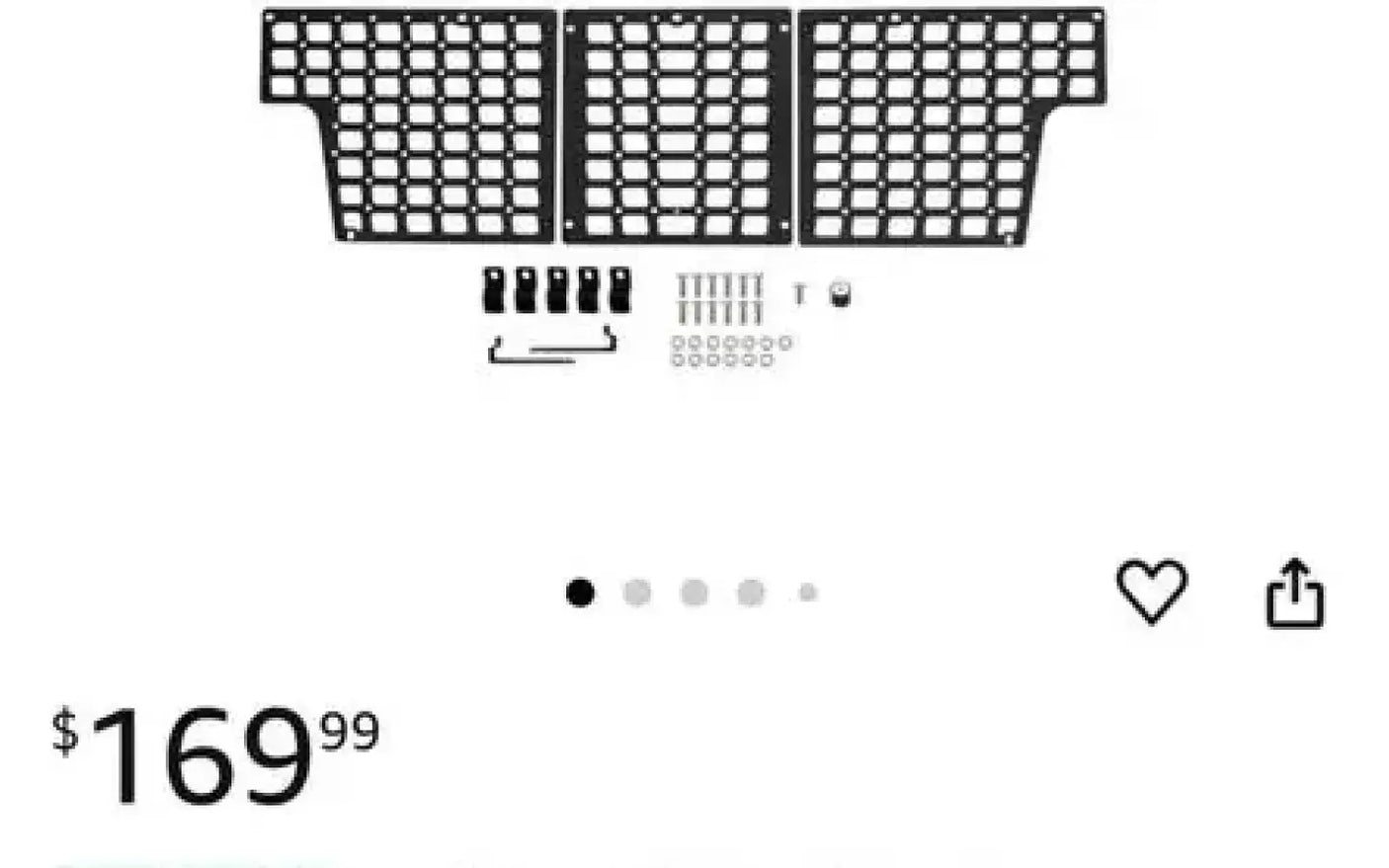 Tacoma 05-‘23 Front bed Molle panel — new molle panels for sale (photo 4)