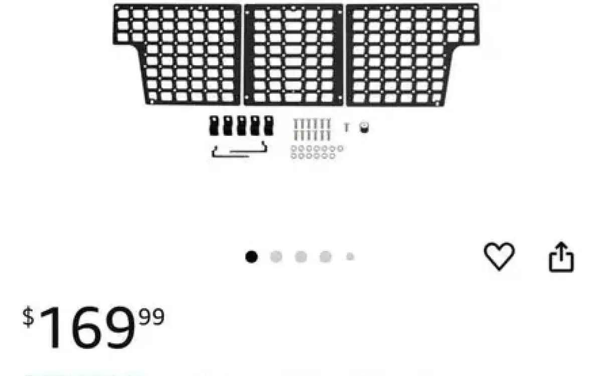 Tacoma 05-‘23 Front bed Molle panel — new molle panels for sale (photo 4) — photo 4