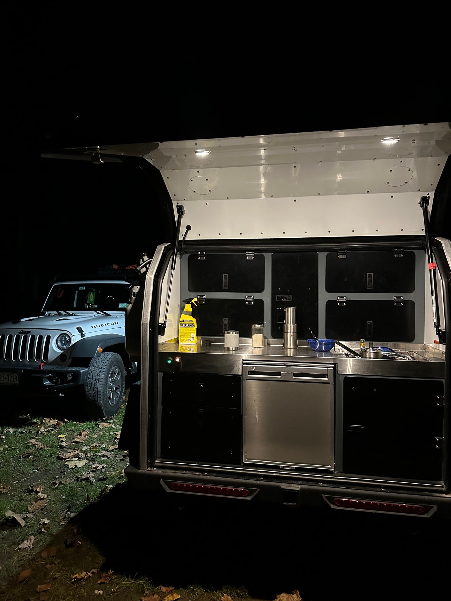 equipped with a Roofnest rooftop tent