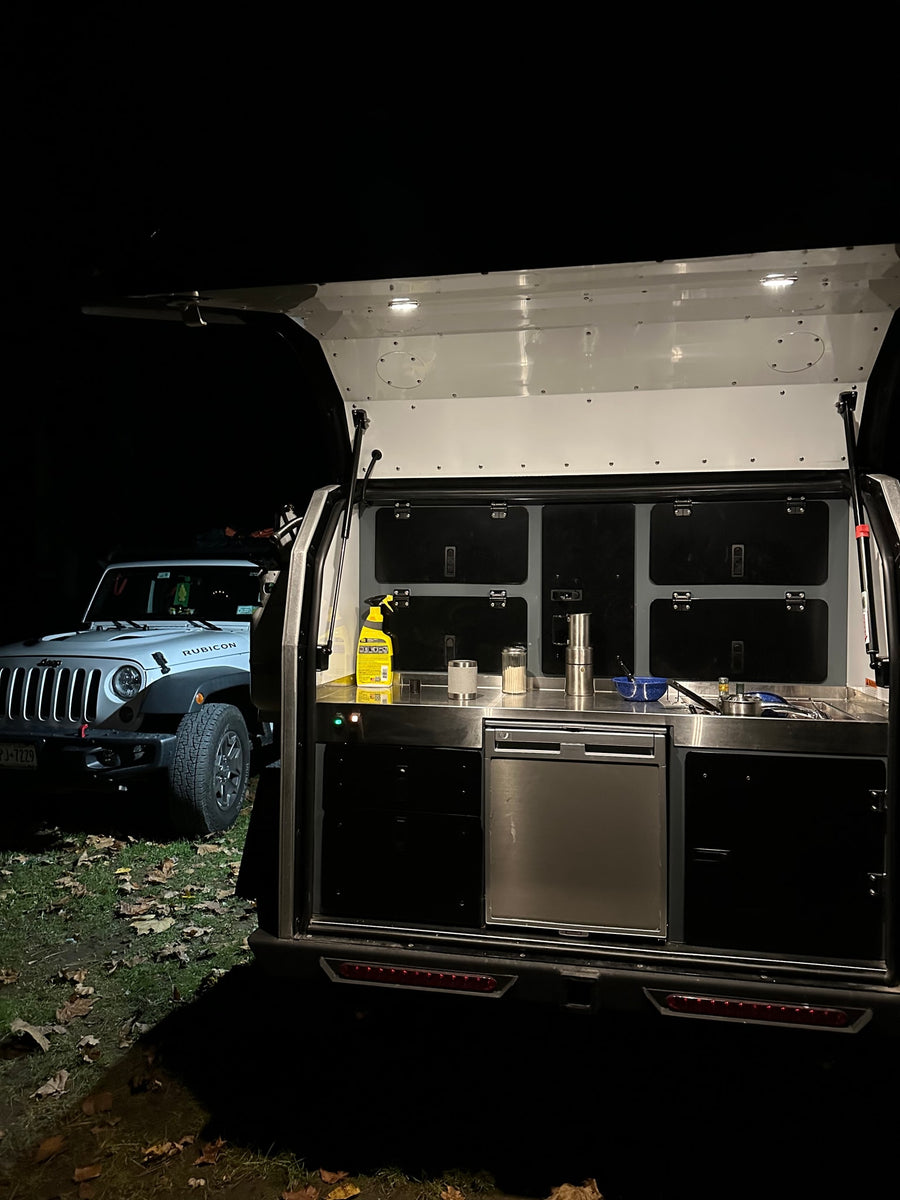 equipped with a Roofnest rooftop tent