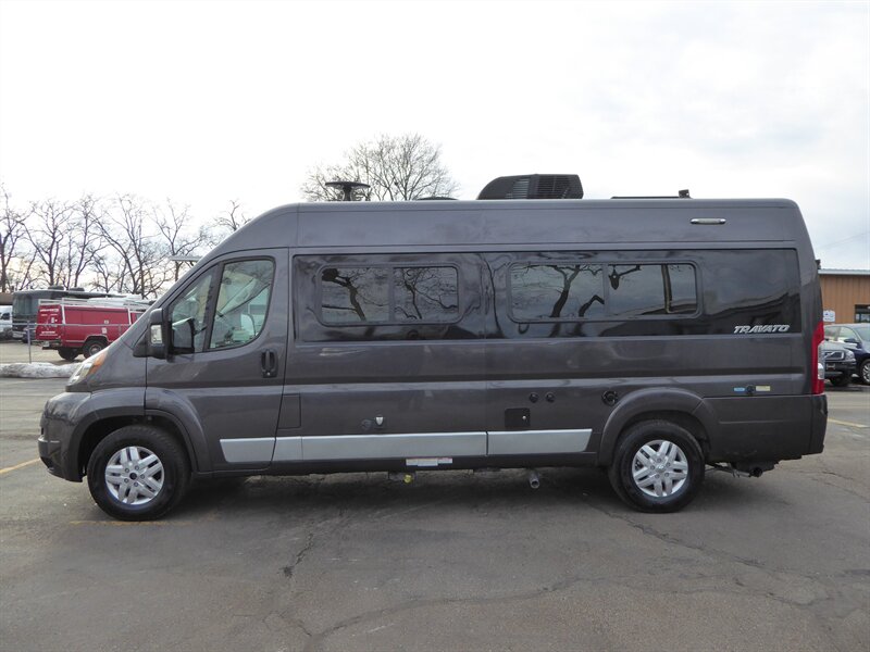 parked outdoors. Shows side profile