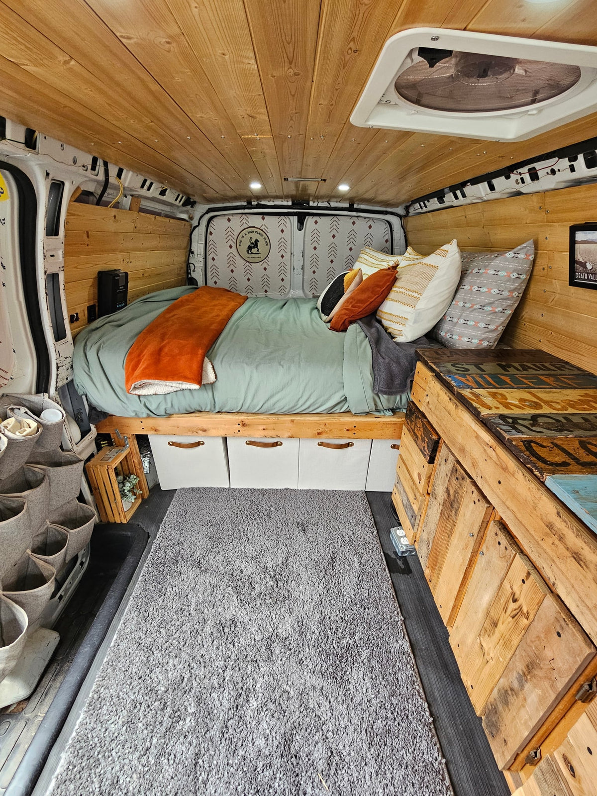 ready for adventure.|This cozy RV rental interior features a bed — photo 2
