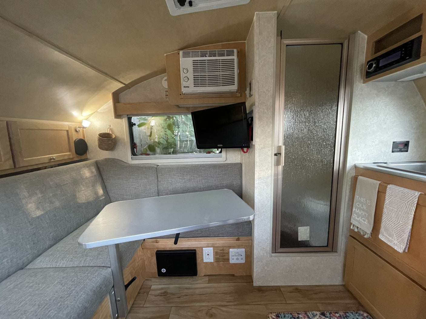 grey nuCamp teardrop camper