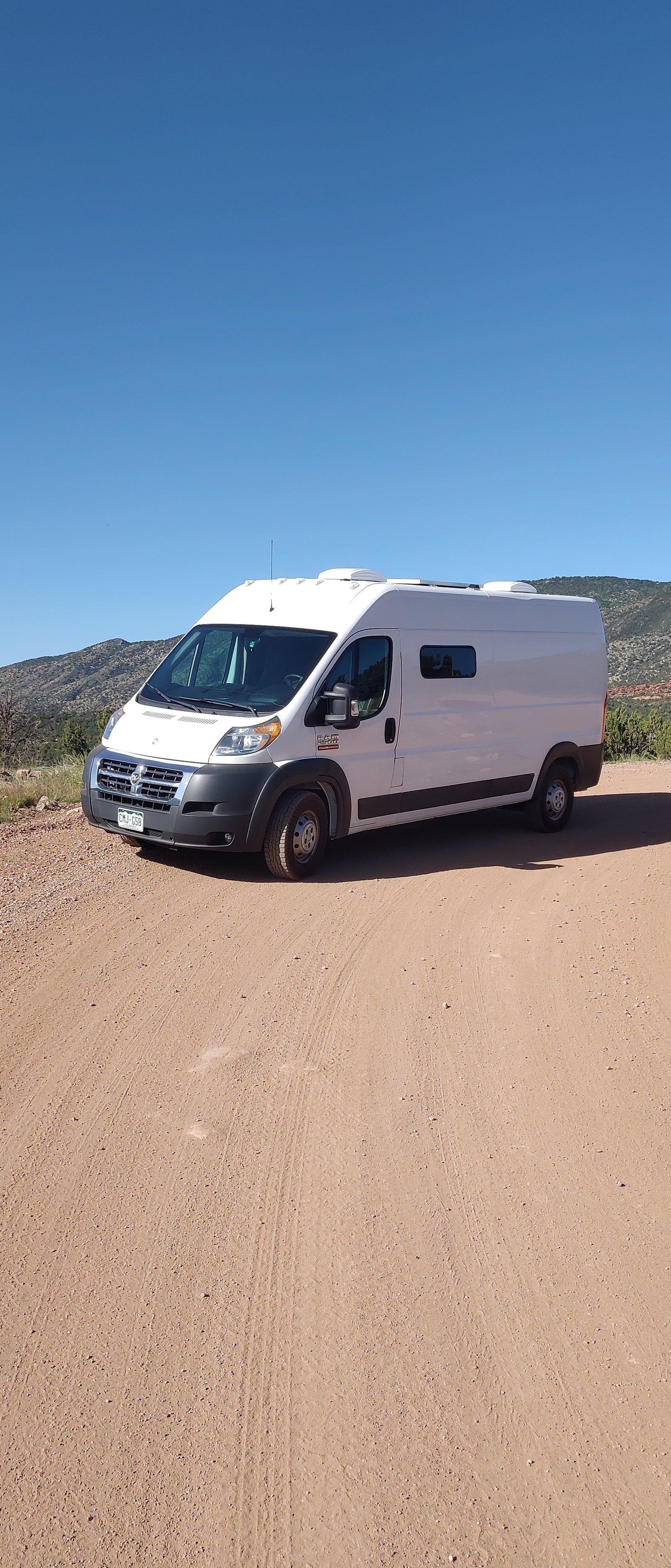 By Denver International Airport, a heated cabin on wheels
