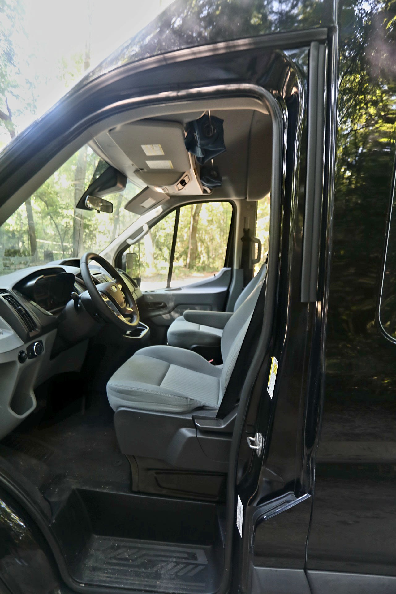 ready for adventure.|This RV rental shows a compact camper van interior with a bed
