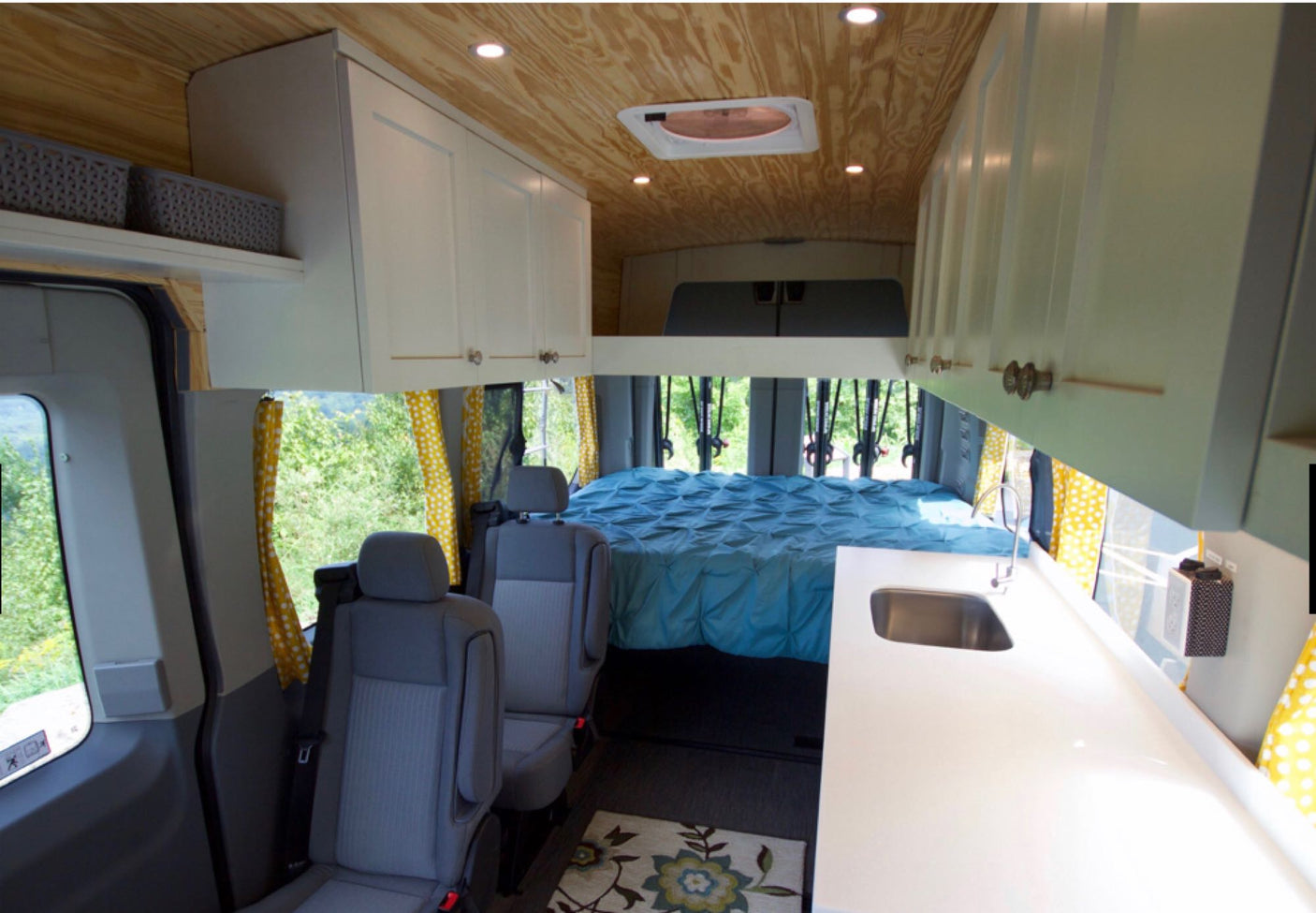 ready for your next adventure.|Spacious RV rental interior with kitchen