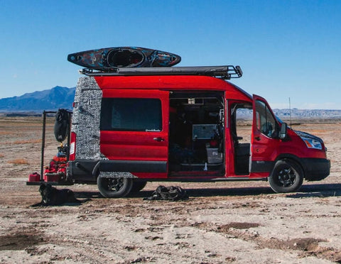 Redski | 2016 Ford Transit Vandoit Liv Model - Mid Roof overland rental