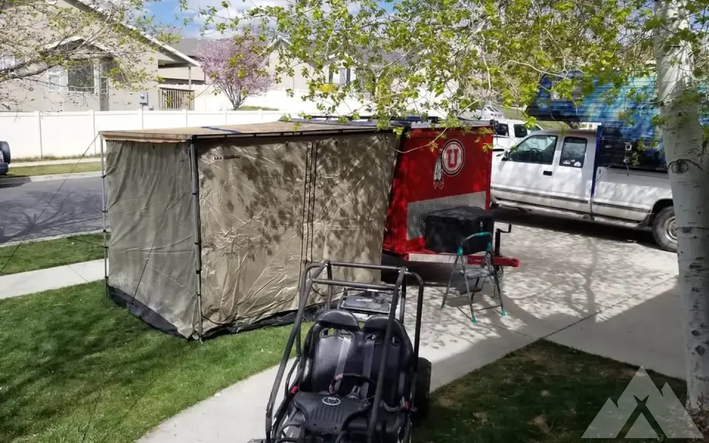 University of Utah-Themed 8x10 Camp Trailer — used overland trailer for sale in Saratoga Springs, UT (photo 5) — photo 5