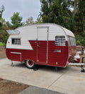 Vintage 1956 Shasta 1500 Canned Ham Travel Trailer