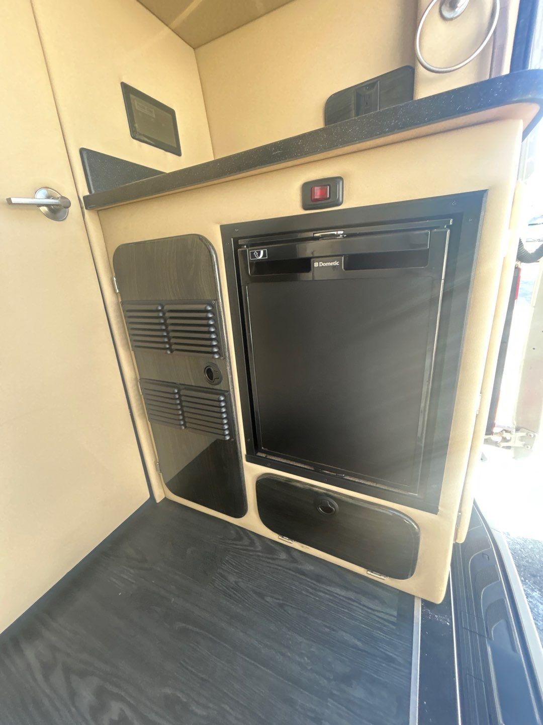 kitchen with microwave