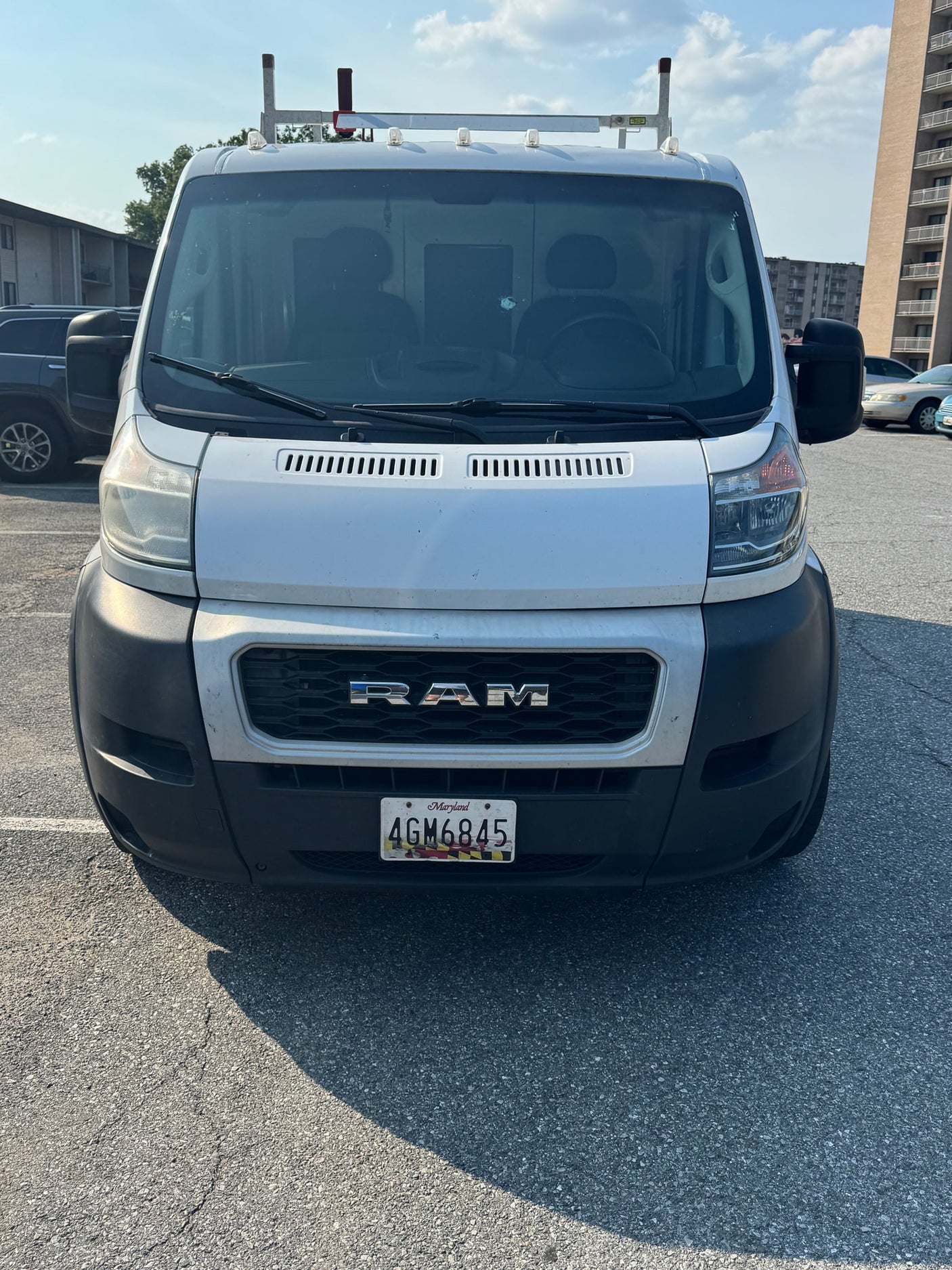 White Ram ProMaster van