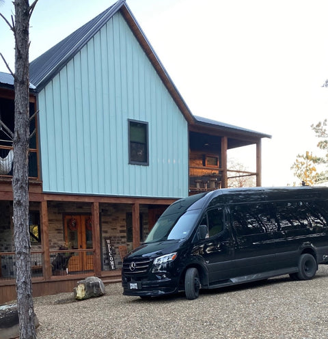 2025 Mercedes Ultimate Coach: 10 Seats, Wi-Fi, Bath, Smart TV overland rental