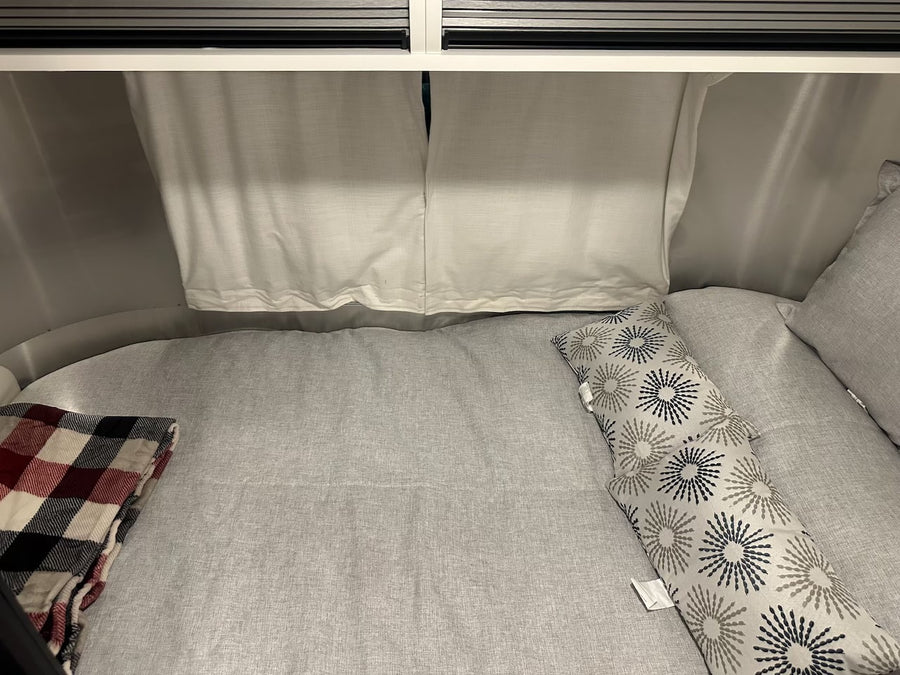 a white table