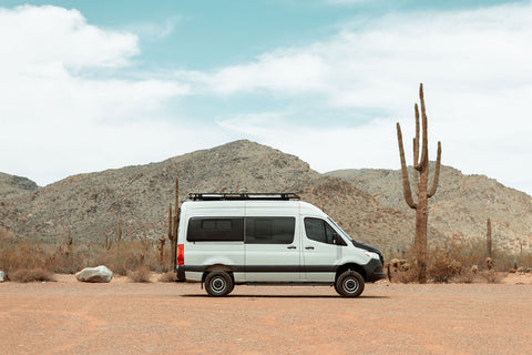 24 Mercedes-Benz Sprinter, Seats 4, Indoor shower, Sink, Stove, Microwave overland rental