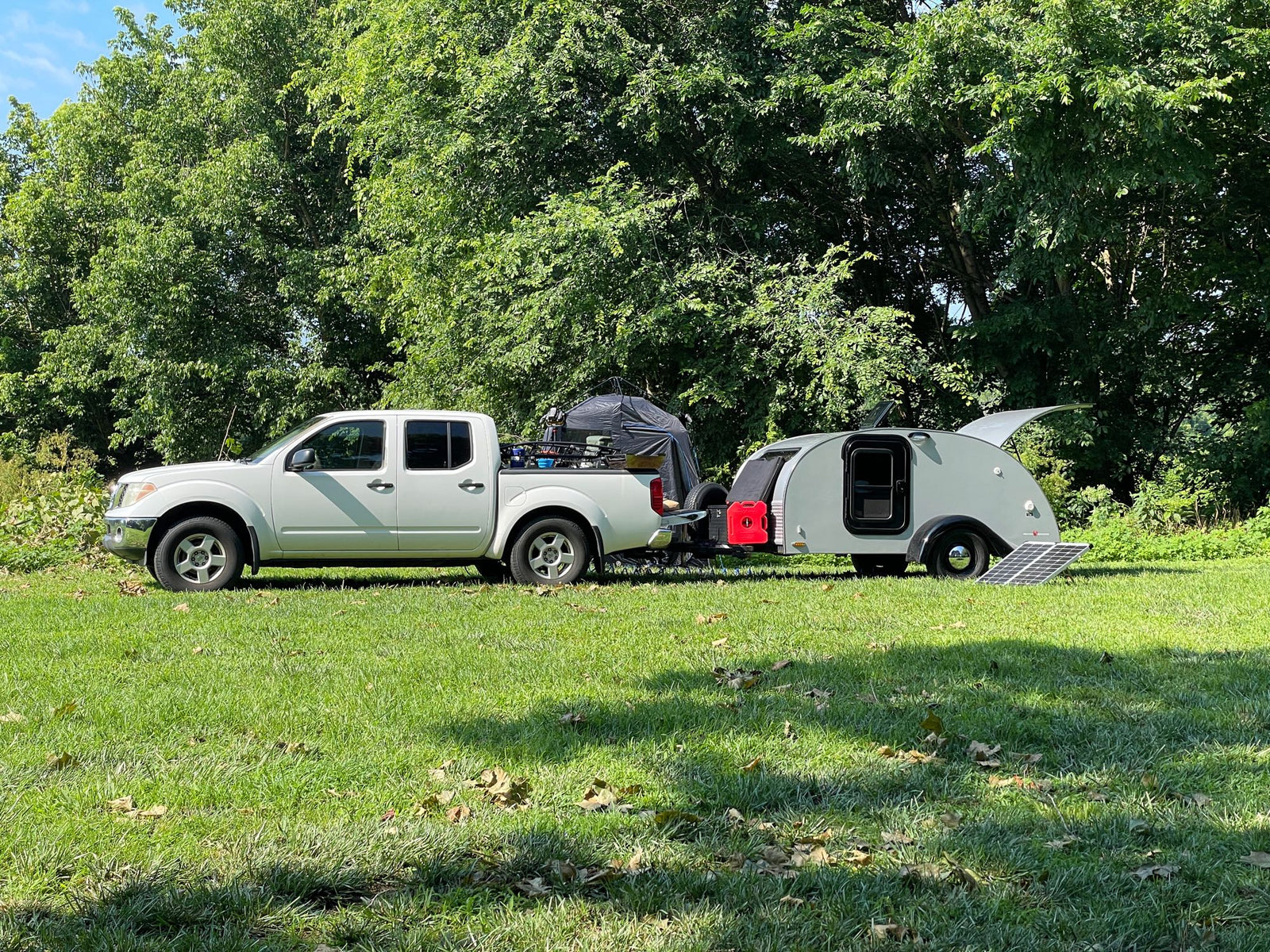 and a portable fridge ready for adventure.|RV rental climate control unit with digital display showing 70°F