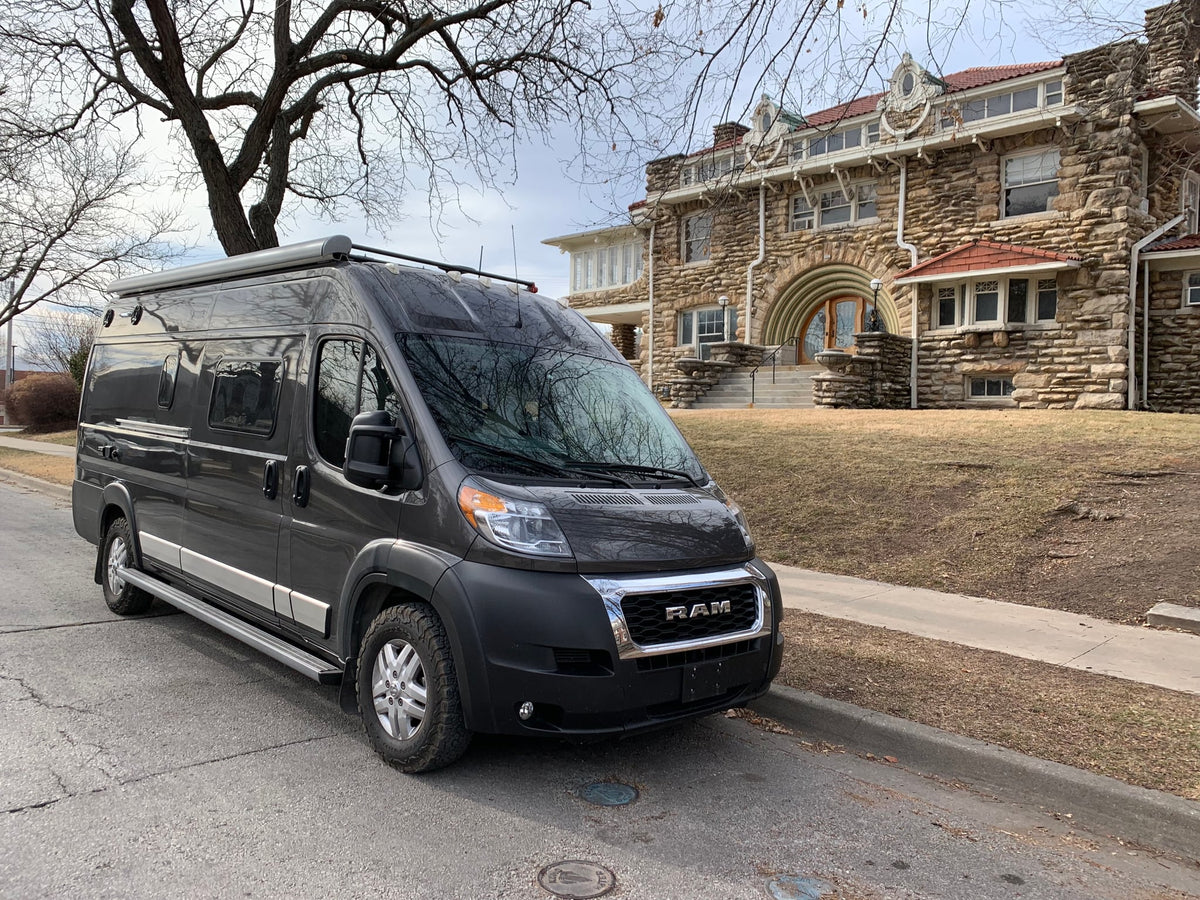 This gray Ram ProMaster camper van — photo 1