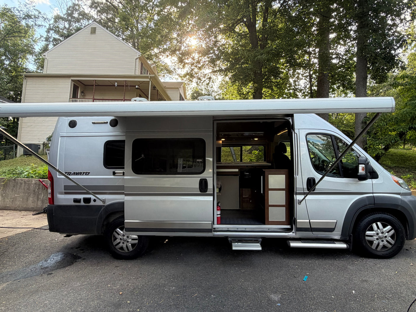 Silver Travato camper van