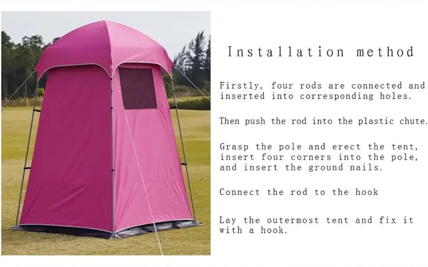 Vidalido Outdoor Camping Shower Tent — new showers & toilets for sale (photo 5)