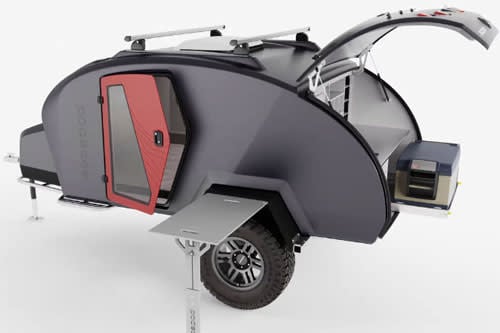 and modern paneling.|Wake up to adventure with an RV rental! Inside a cozy camper — photo 15