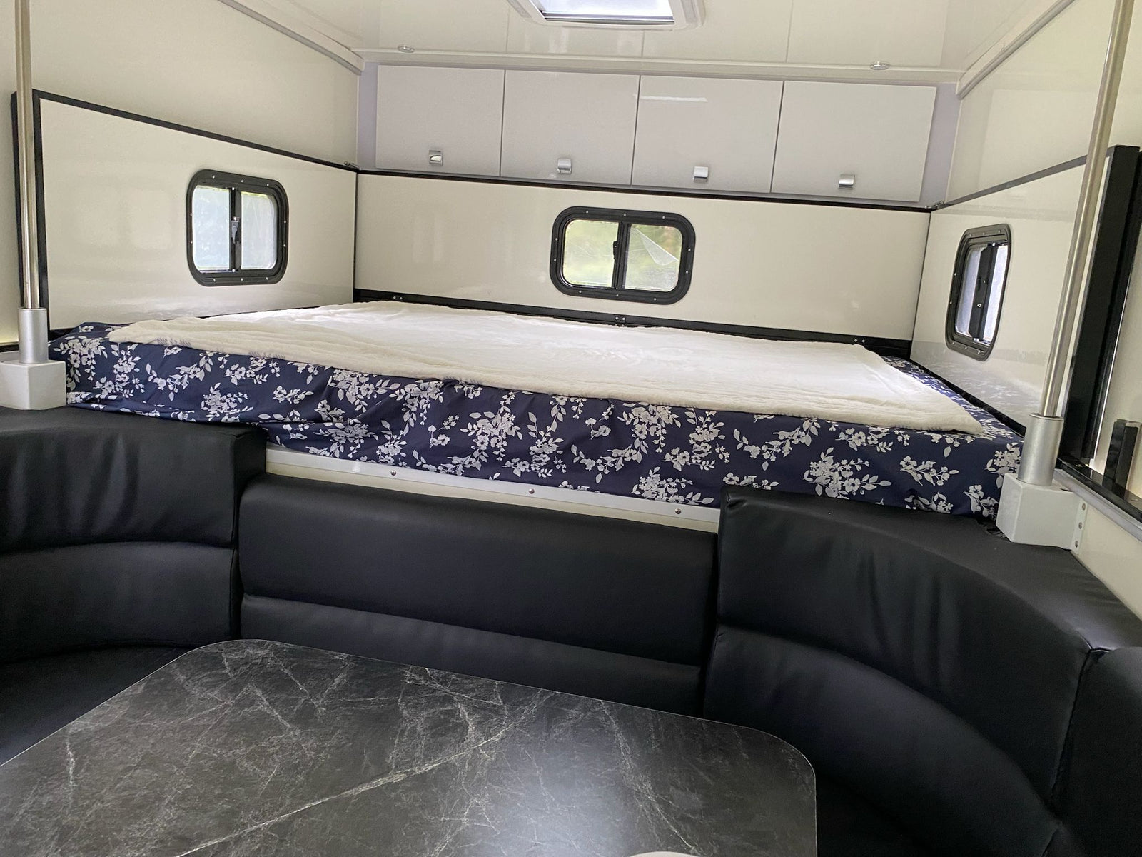 black dinette seating