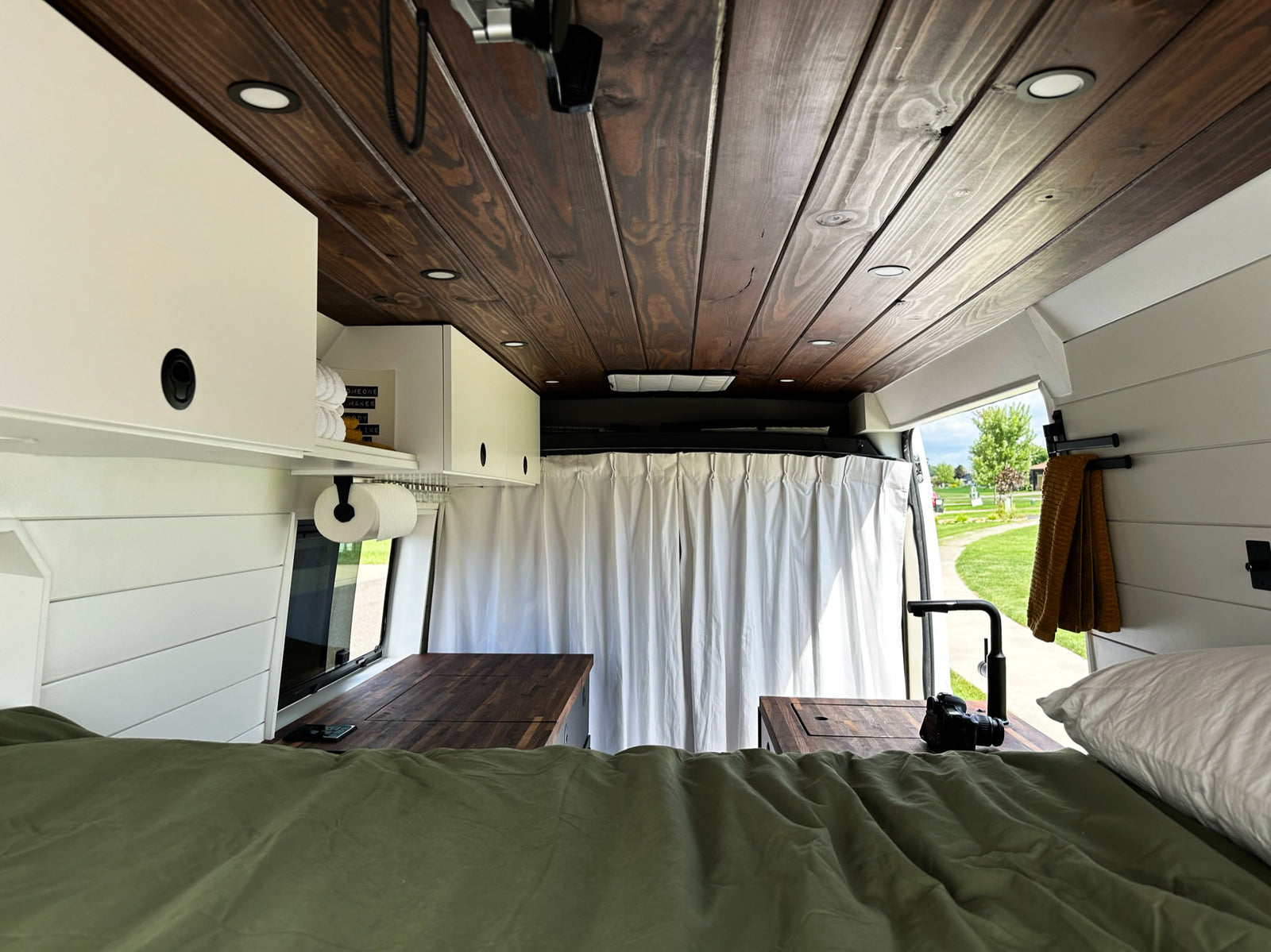 white shiplap walls