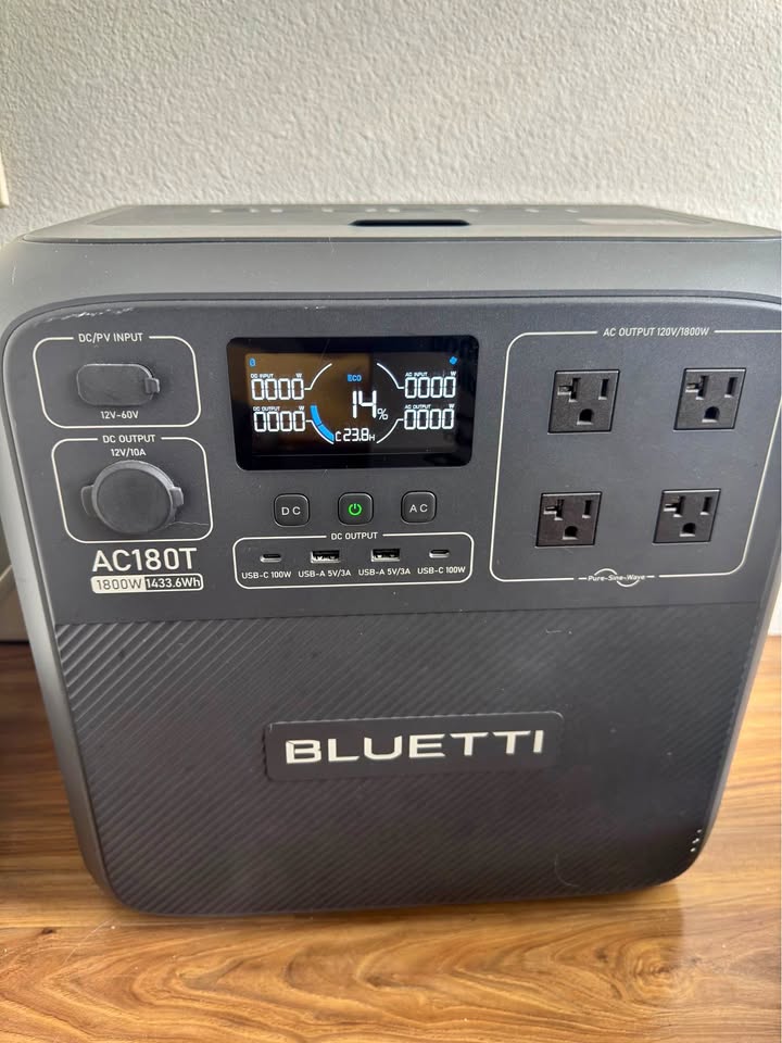 Bluetti AC180T Battery generator in San Diego, CA (photo 1) — photo 1