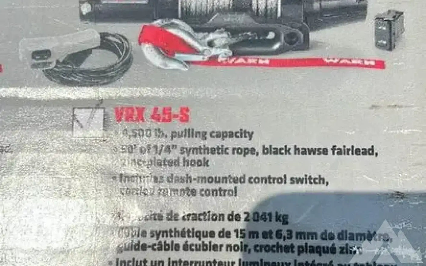 Warn VRX-45s Winch - For Truck For Off Road — new gear for sale (photo 5)