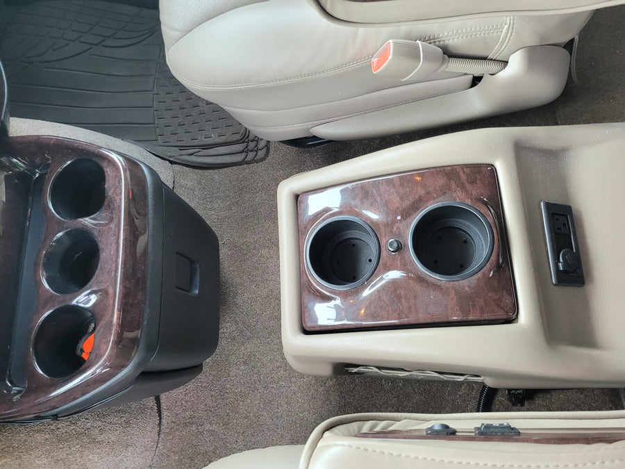 showing the beige seat