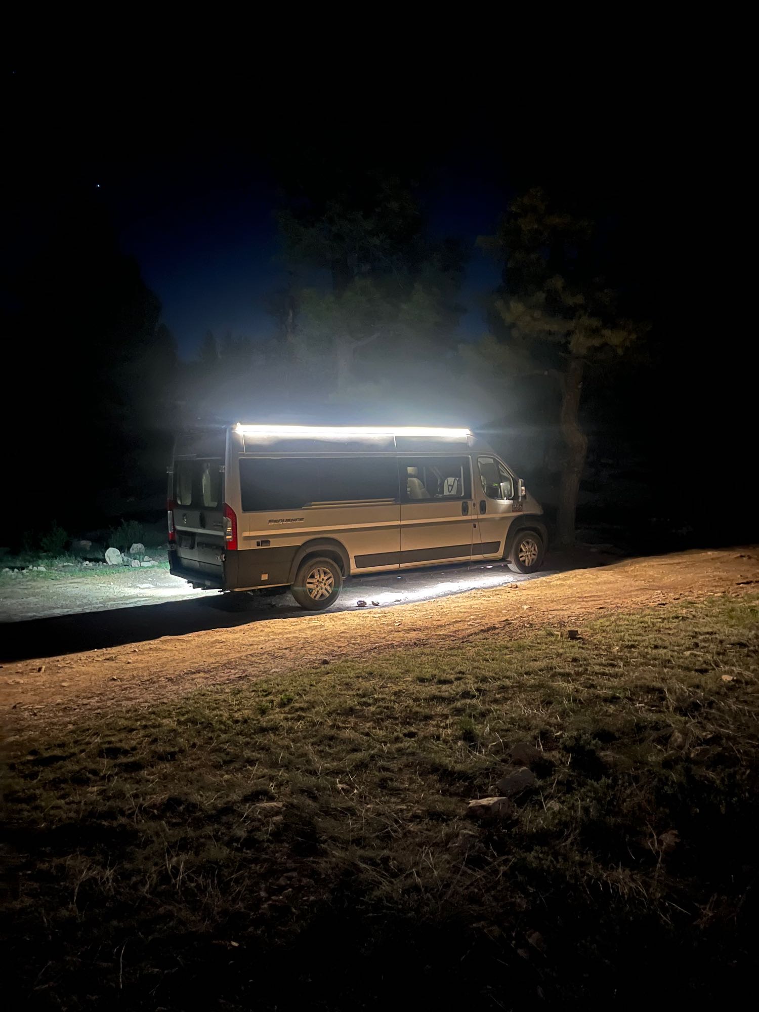 and a compact kitchen. Ready for adventures.|Modern rv rental interior: kitchen with fridge