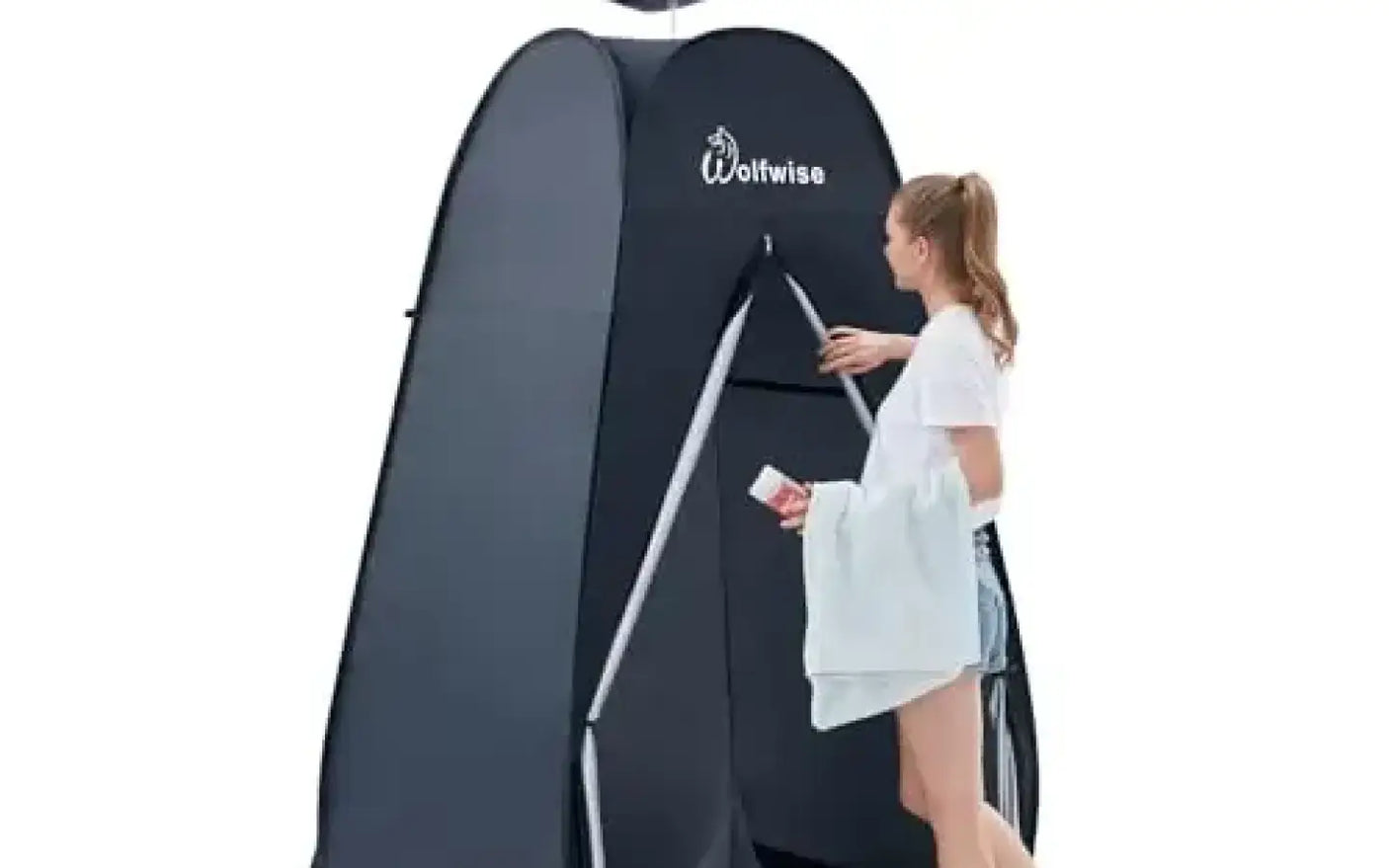 WolfWise 6.6FT Portable Pop Up Shower Privacy Tent — new showers & toilets for sale (photo 3)