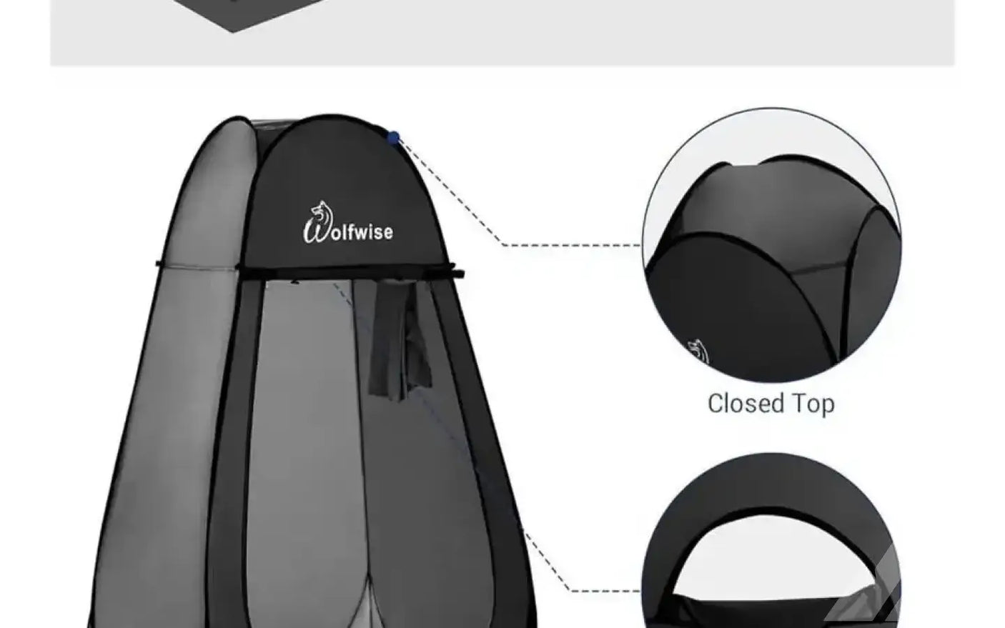 Wolfwise Pop Up Changing Tent for Beach — new showers & toilets for sale (photo 3)