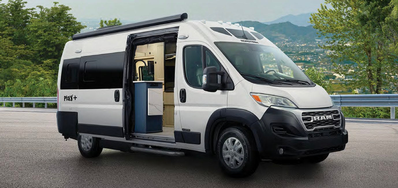 White camper van RV rental