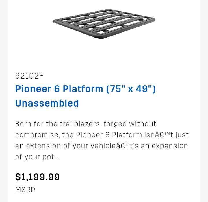 Think Rhino Roof Rack with shovel and lights New but open box, comes with mounting hardware in Spokane, WA (photo 2) — photo 2